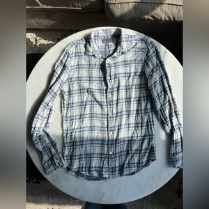 VINCE Plaid Shirt MENS SIZE M MEDIUM